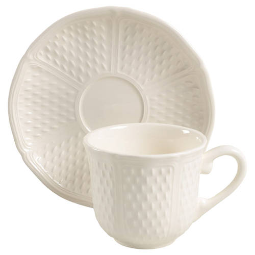 Pont Aux Choux (Cream) Flat Cup & Saucer Set