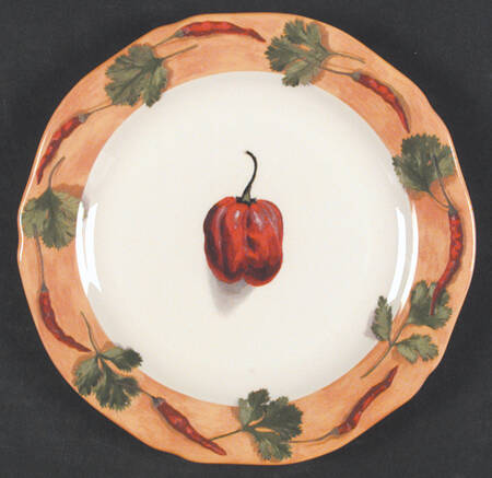 Poivre Et Sel Yellow Canape Plate