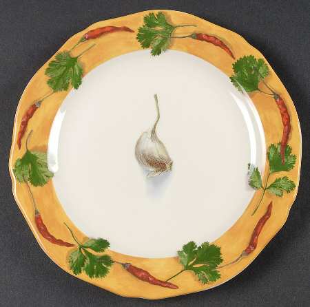 Poivre Et Sel Yellow Canape Plate
