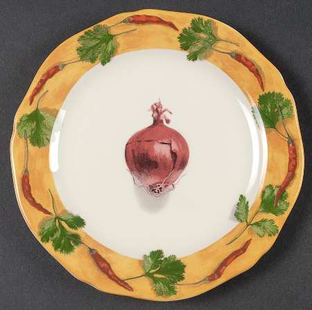 Poivre Et Sel Yellow Canape Plate