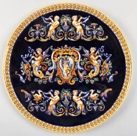 Renaissance Fond Blue Tart Dish