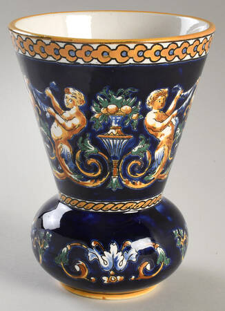 Renaissance Fond Blue 6" Vase