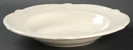 Rocaille (Cream) Large Rim Soup Bowl