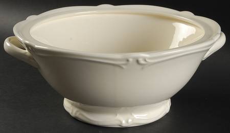 Rocaille (Cream) Round Vegetable No Lid