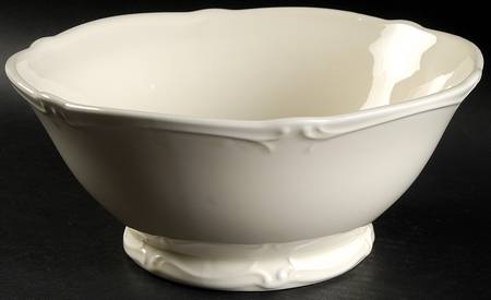 Rocaille (Cream) 9" Round Vegetable Bowl