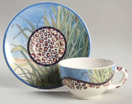 Savane Flat Demitasse Cup & Saucer Set