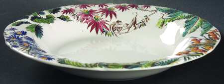 Tamarin Large Rim Soup Bowl by Faiencerie De Gien