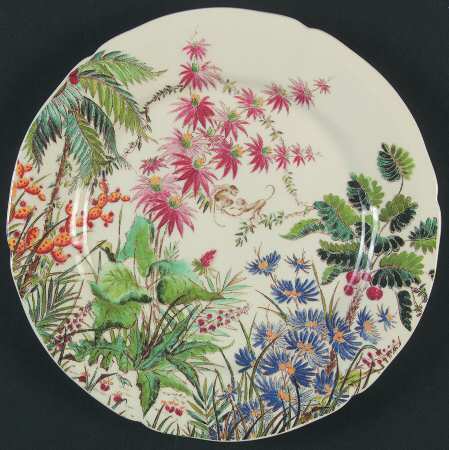Tamarin Salad Plate by Faiencerie De Gien