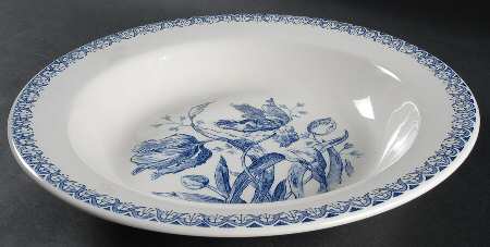 Tulipes Deep Round Platter