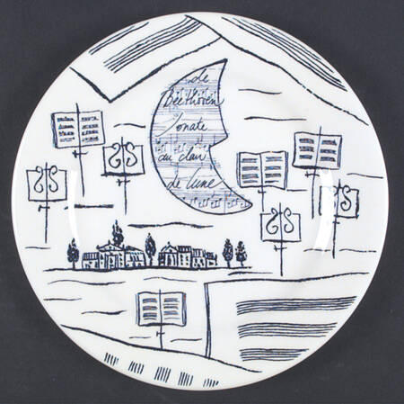 Violin D'Ingres Dessert/Pie Plate