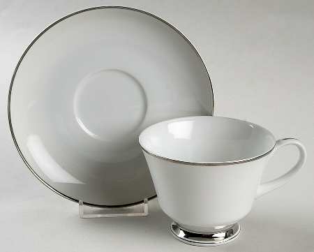 Elegance Footed Cup & Saucer Set
