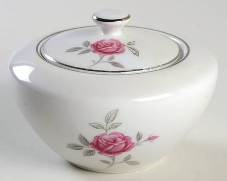 Petite Rose Sugar Bowl & Lid