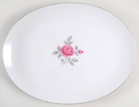 Petite Rose 14" Oval Serving Platter