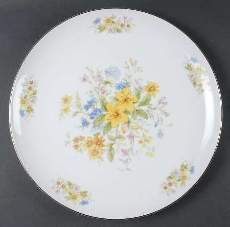 Spring Boquet 12" Chop Plate (Round Platter)