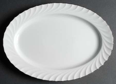 Swirl 14" Oval Serving Platter