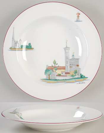 Acquarelli Large Rim Soup Bowl