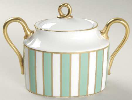 Amadeus Green Sugar Bowl & Lid