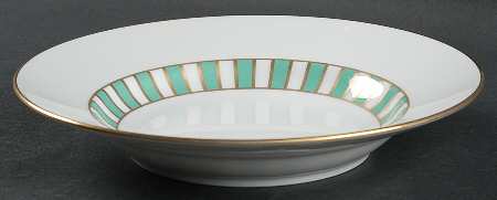 Amadeus Green Large Rim Soup Bowl