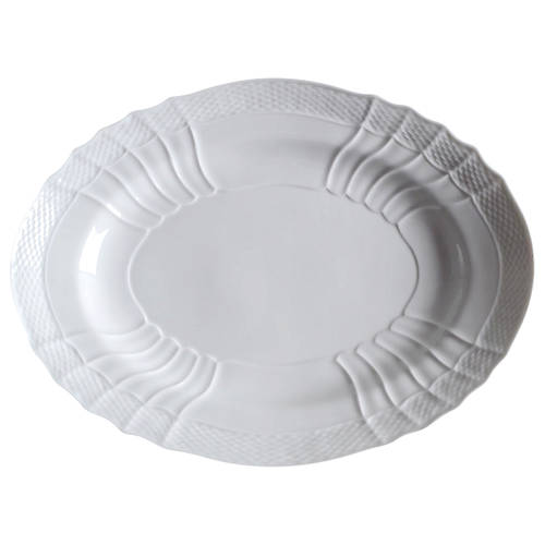 Bianco White (Vecchio Ginori Shape) 13" Oval Serving Platter