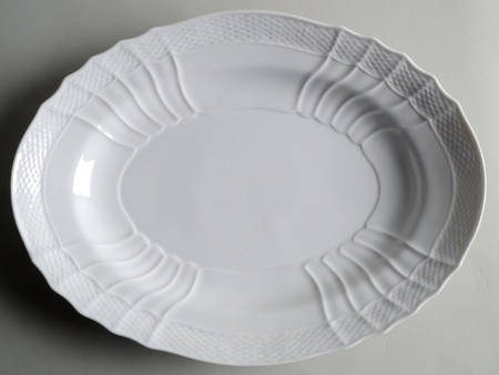 Bianco White (Vecchio Ginori Shape) 13" Oval Serving Platter