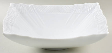 Bianco White (Vecchio Ginori Shape) 9" Square Vegetable Bowl