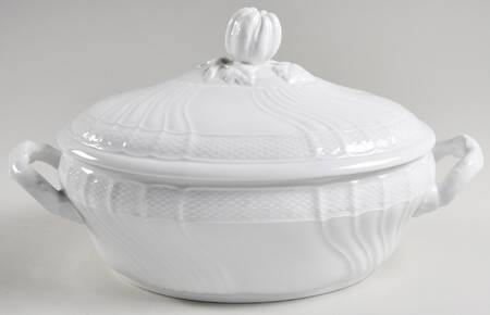 Bianco White (Vecchio Ginori Shape) Oval Covered Vegetable