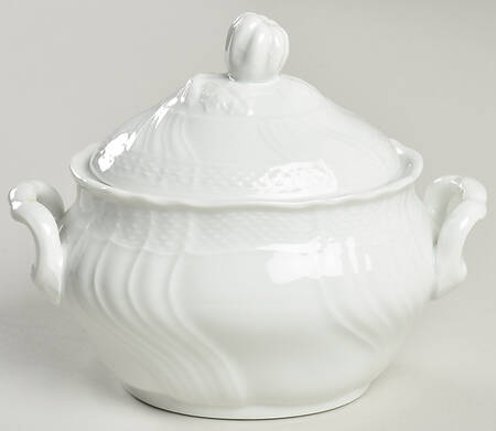 Bianco White (Vecchio Ginori Shape) Sugar Bowl & Lid