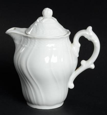 Bianco White (Vecchio Ginori Shape) Individual Coffee Pot & Lid