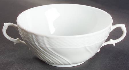 Bianco White (Vecchio Ginori Shape) Flat Cream Soup Bowl