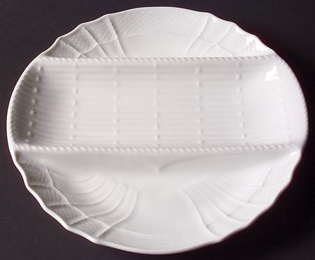Bianco White (Vecchio Ginori Shape) 10" Asparagus Server/Tray