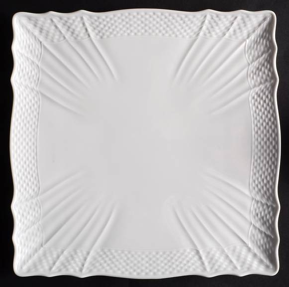 Bianco White (Vecchio Ginori Shape) Square Dinner Plate