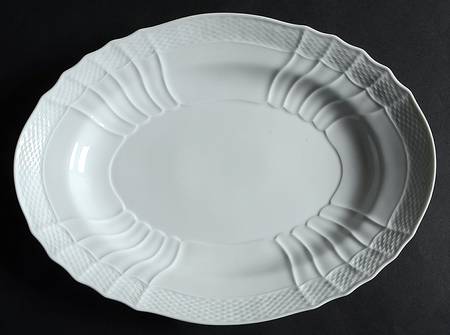 Bianco White (Vecchio Ginori Shape) 13" Oval Serving Platter