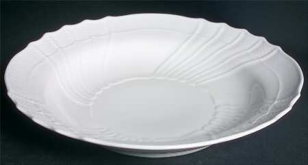 Bianco White (Vecchio Ginori Shape) 12" Deep Round Platter