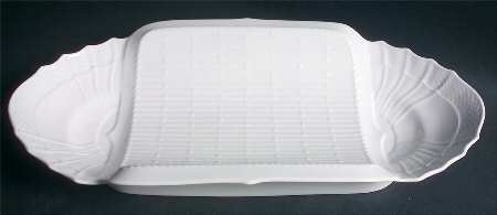 Bianco White (Vecchio Ginori Shape) 15" Asparagus Server/Tray