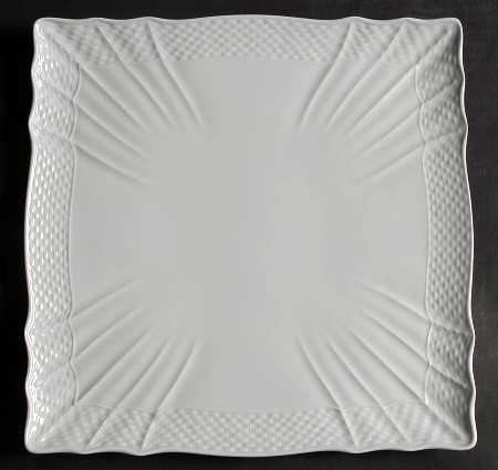 Bianco White (Vecchio Ginori Shape) Square Dinner Plate