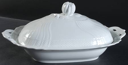 Bianco White (Vecchio Ginori Shape) Rectangular Covered Vegetable