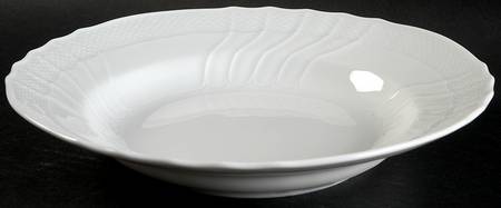 Bianco White (Vecchio Ginori Shape) Large Rim Soup Bowl