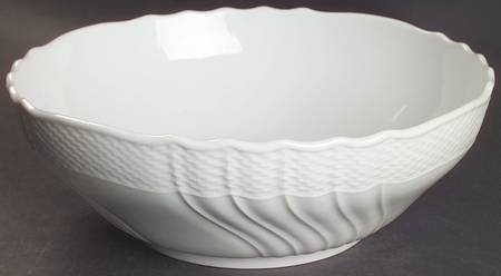 Bianco White (Vecchio Ginori Shape) 9" Round Vegetable Bowl