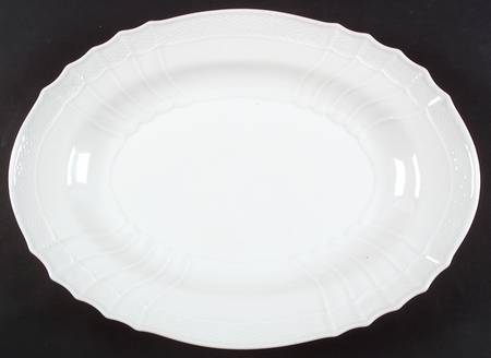 Bianco White (Vecchio Ginori Shape) 16" Oval Serving Platter