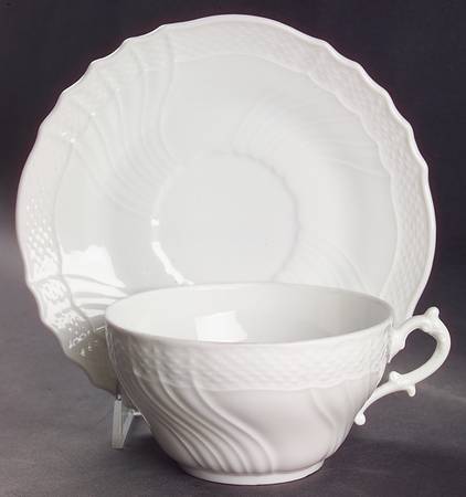 Bianco White (Vecchio Ginori Shape) Oversized Cup & Saucer Set