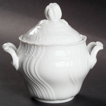 Bianco White (Vecchio Ginori Shape) Sugar Bowl & Lid