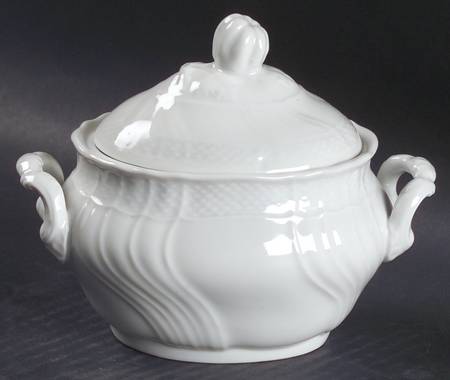 Bianco White (Vecchio Ginori Shape) Sugar Bowl & Lid