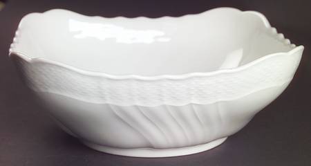 Bianco White (Vecchio Ginori Shape) 9" Square Vegetable Bowl