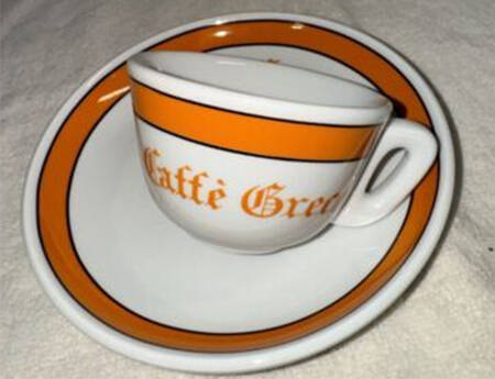 Caffe Greco Flat Cup & Saucer Set