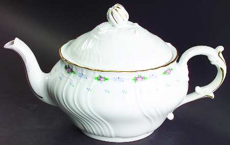 Capri (Scalloped Edge) Teapot & Lid