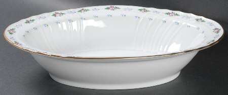 Capri (Scalloped Edge) 10" Oval Vegetable Bowl
