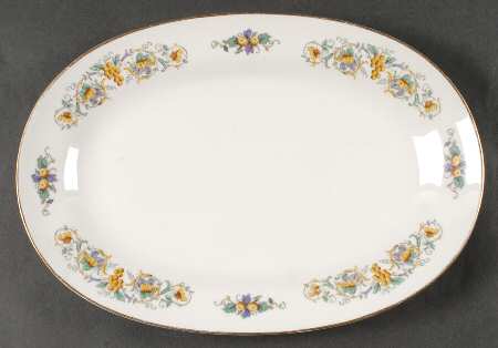 Capri (Smooth Edge) 13" Oval Serving Platter