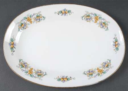 Capri (Smooth Edge) 12" Oval Serving Platter