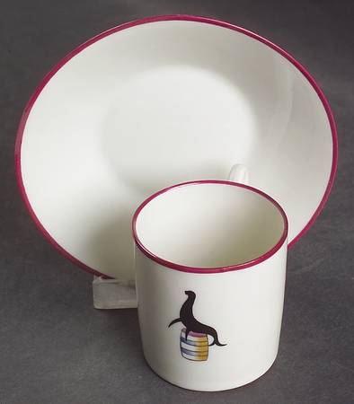 Circus Flat Demitasse Cup & Saucer Set