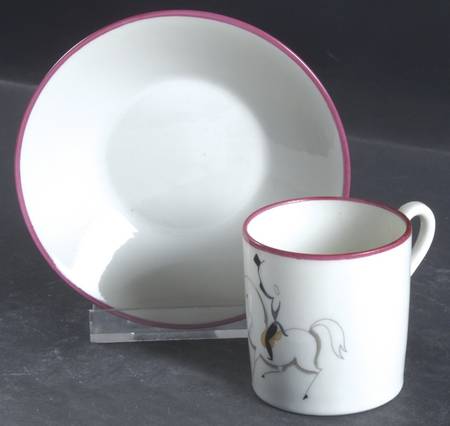 Circus Flat Demitasse Cup & Saucer Set